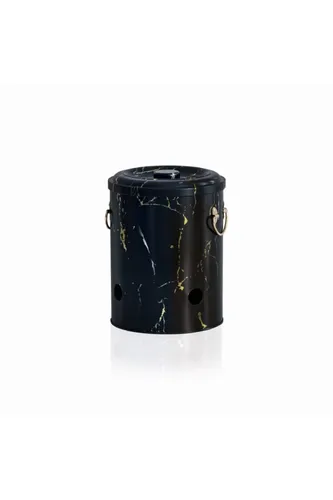 Marble Black Desenli Metal Soğanlık, 17.5 x 22.5 cm, 5 lt