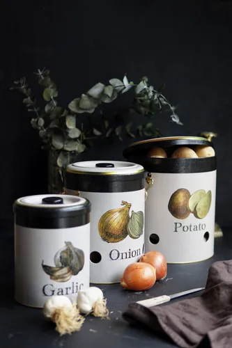 Azura Desenli Patates, Soğan ve Sarımsaklık, 3 lü Set